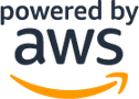 Powered by AWS black SQAURE